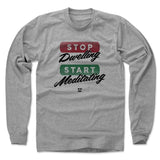 Mens Long Sleeve Heather Gray