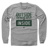 Mens Long Sleeve Heather Gray