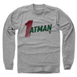 Mens Long Sleeve Heather Gray