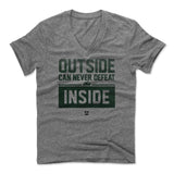 Mens Men's V-Neck Heather Gray