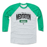 Mens Baseball T-Shirt Green / Ash