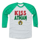 Mens Baseball T-Shirt Green / Ash