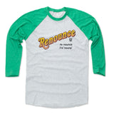 Mens Baseball T-Shirt Green / Ash