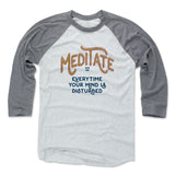 Mens Baseball T-Shirt Heather Gray / Ash