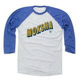 Mens Baseball T-Shirt Royal / Ash