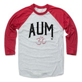 Mens Baseball T-Shirt Red / Ash