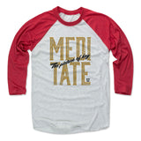 Mens Baseball T-Shirt Red / Ash