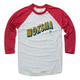 Mens Baseball T-Shirt Red / Ash