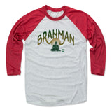 Mens Baseball T-Shirt Red / Ash
