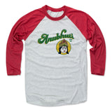 Mens Baseball T-Shirt Red / Ash