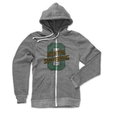 Mens Zip Hoodie Heather Gray