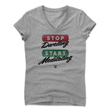 Womens Women's V-Neck Athletic Gray