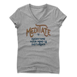 Womens Women's V-Neck Athletic Gray