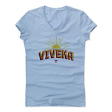 Womens Women's V-Neck Baby Blue